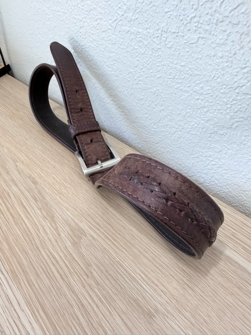 Vintage Genuine Leather Brown Belt